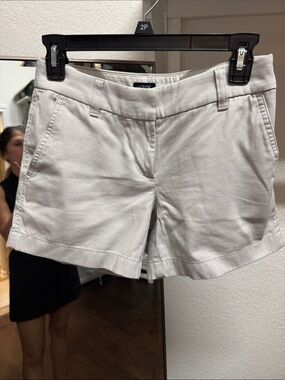 J. Crew Light Cream Chino Bermuda Shorts
